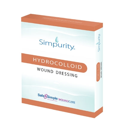 Safe N Simple Simpurity Hydrocolloid Dressing 2 X 2 Inch Square Sterile - SNS55402