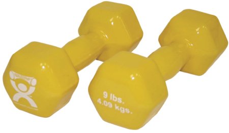 CanDo - Dumbbell Pair Hexagon Heads 9 lbs. - 10-0558-2