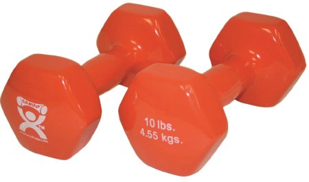 CanDo - Dumbbell Pair Hexagon Heads 10 lbs. - 10-0559-2