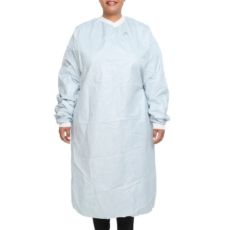 Aero Chrome - Surgical Gown with Towel 2X-Large Silver Sterile AAMI Level 4 Disposable - 44675