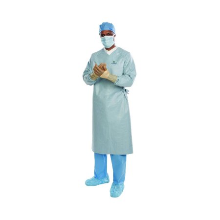 Aero Chrome - Surgical Gown with Towel X-Large / X-Long Silver Sterile AAMI Level 4 Disposable - 44679