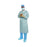 Aero Chrome - Surgical Gown with Towel X-Large / X-Long Silver Sterile AAMI Level 4 Disposable - 44679