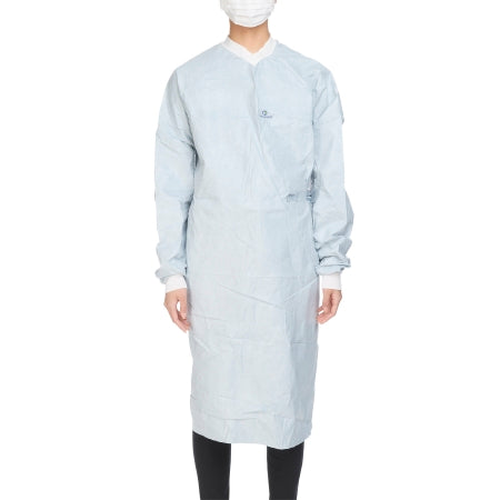 Aero Chrome - Surgical Gown with Towel Medium Silver Sterile AAMI Level 4 Disposable - 44672