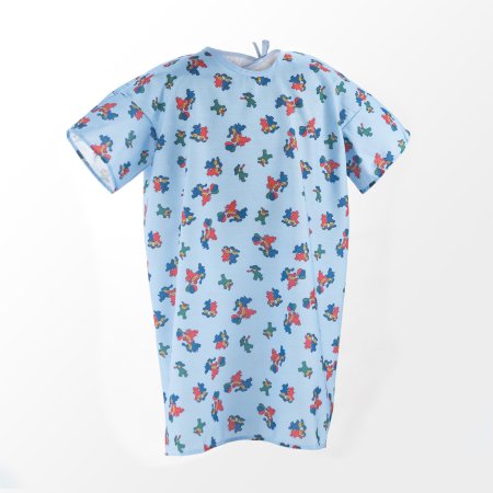 Standard Textile - Patient Exam Gown Medium (Size 6 to 8) Kid Design (Happy Hounds Print) Reusable - 6979103H