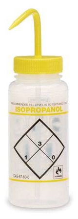 Market Lab - Safety Wash Bottle Isopropanol Label LDPE 500 mL (16 oz.) - 0624