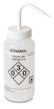 Market Lab - Safety Wash Bottle Ethanol Label LDPE 500 mL (16 oz.) - 18398