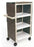 Market Lab - Linen Cart with Cover 3 Shelves PVC 3-1/2 Inch Castors - 5912-DR