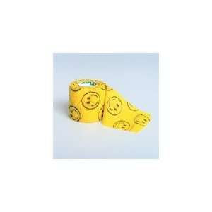Andover Coated Products Coflex Cohesive Bandage CoFlex 4 Inch X 5 Yard Standard Compression Self-adherent Closure Black / Yellow Smiley Face NonSterile - 3400SM-018