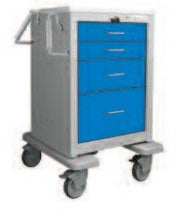 Waterloo Industries Emergency Cart 23 X 24.5 X 36 Inch Dark Blue - JSGLU-3369-DKB