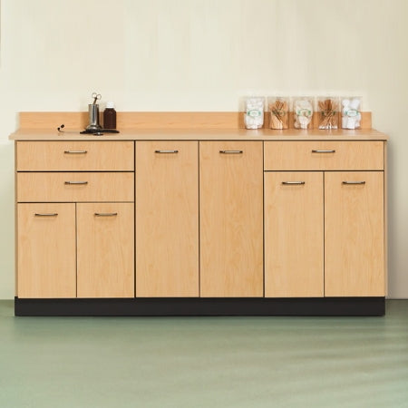Clinton Industries Quick Care Base Cabinet Floor Standing Laminate 3 Drawer / 3 Shelf - 8072-022R-5C-OFS-2AB