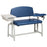 Clinton Industries Lab X Series Blood Drawing Chair Padded Flip Arm Royal Blue - 66010-3RB