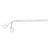 MedGyn - Alligator Forceps 8 Inch Length Surgical Grade Stainless Steel NonSterile NonLocking Finger Ring Handle Straight Hinged Serrated Jaws - 030112