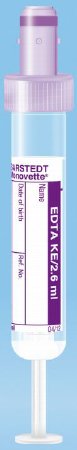 S-Monovette - Venous Blood Collection Tube Hematology K3 EDTA Additive 13 X 65 mm 2.6 mL Violet Screw Cap Polypropylene Tube - 04.1901.100