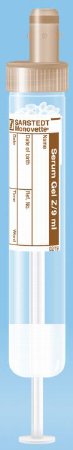 S-Monovette - Venous Blood Collection Tube Serum Tube Clot Activator / Separator Gel Additive 16 X 92 mm 9 mL Brown Screw Cap Polypropylene Tube - 02.1388.001