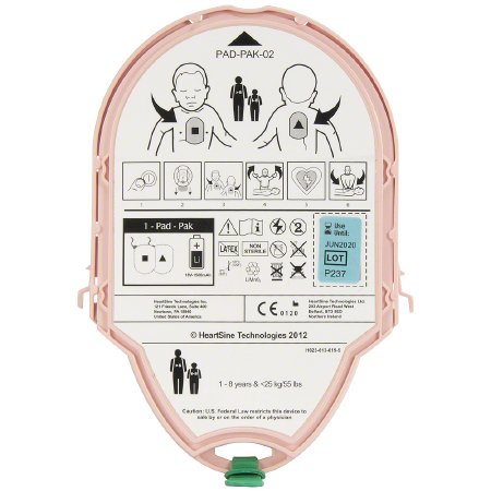 Physio Control HeartSine Samaratin PAD-PAK AED Electrode with Battery - 11516-000004