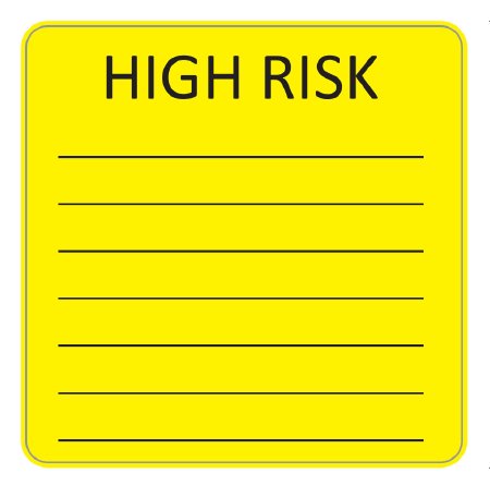 Identi-Hide - Pre-Printed Label Advisory Label Yellow Paper IDENTI-HIDE Black Confidential 2-1/2 X 2-1/2 Inch - UL343430V