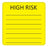 Identi-Hide - Pre-Printed Label Advisory Label Yellow Paper IDENTI-HIDE Black Confidential 2-1/2 X 2-1/2 Inch - UL343430V