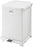 Saalfeld Redistribution Defenders Trash Can 7 gal. Square White Steel Step On - FGST7EPLWH