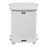 Rubbermaid Defenders - Trash Can 7 gal. Square White Steel Step On - FGST7EPLWH
