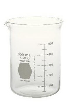 VWR International Kimax Beaker Griffin, Low Form Borosilicate Glass 50 mL - 89002-748