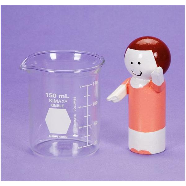 Health Care Logistics Kimax Graduated Beaker Glass No Closure Clear 150Ml Ea - 3373