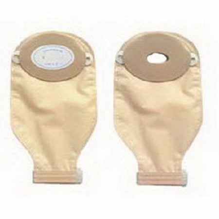 Nu-Hope Laboratories Nu-Flex Nu-Comfort Ostomy Drainage Pouch Two-Piece System 11 Inch Length 1-1/8 X 2 Inch Inside Cutting, 3-1/4 X 4-5/8 Inch Outside Cutting Drainable Convex, Trim to Fit - 40-7544R-C