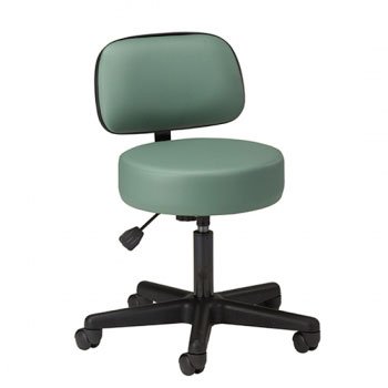 Clinton Industries Standard Series Exam Stool Upholstered Back Pneumatic Height Adjustment 5 Casters Palm coast - 2135-21-25-3PC