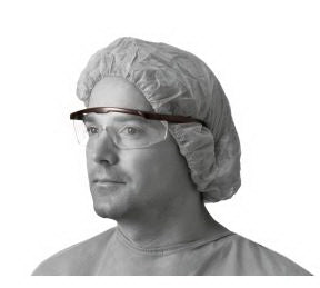 Medline - Safety Glasses Fit Over Clear Tint Black Frame Over Ear Large - NON24774