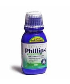 Bayer Phillips' Milk of Magnesia Laxative Mint Flavor Liquid 12 oz. 400 mg / 5 mL Strength Magnesium Hydroxide - 12843036305