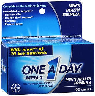 Bayer One-A-Day Multivitamin Supplement Vitamin A / Ascorbic Acid / Vitamin E / Vitamin K / Vitamin B3 3500 IU - 60 mg Strength Tablet 60 per Carton - 16500008004