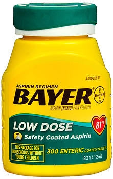 Bayer Bayer Pain Relief 81 mg Strength Aspirin Tablet 300 per Bottle - 280210030