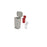 Brewer Company Can Trash Plastic 8Gal Step-On Pedal Overlapping Lid Red Rectangle Each - 25270