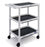 Newmatic Medical Utility Cart PVC 24 X 31.5 X 37 Inch 3 Shelves - PVCC