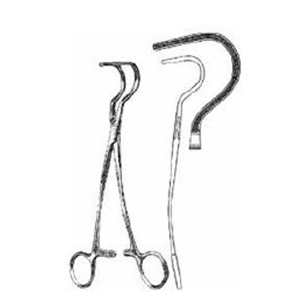 Miltex-Integra Clamp Vascular Wylie 9" 3.3X2.5Cm Deep Jaw Stainless Steel Ea - 24-2050