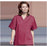 Fashion Seal Shirt Scrub Unisex X-Small Cranberry Ea - 78706-XS