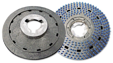 Lagasse Mercury Floor Machine Pad Driver 16 Inch Gray / Blue HDPE / Polypropylene - FM1705
