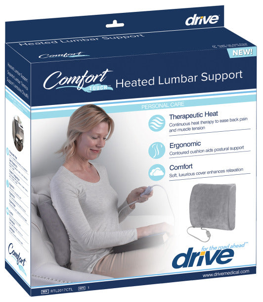 Drive Medical Comfort Touch Heated Lumbar Support