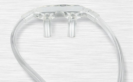 Soft-Touch - Nasal Cannula Continuous Flow Adult Curved Prong / NonFlared Tip - Medline - HCS4515B