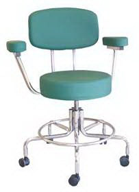 Alimed MRI Stool 23 to 29 Inch Stainless Steel - 935502
