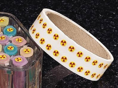 VWR International Scienceware Pre-Printed Label Laboratory Use Radioactive Symbol Yellow 6.35 mm - 62866-186