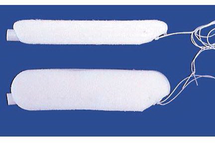 AbsorbENT - Nasal Packing Polyvinyl Alcohol (PVA) Foam Non-impregnated Small 1.5 X 2 X 4.5 cm 10 Count Sterile - RH-7408-10