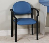 Clinton Industries Premium Series Side Chair Wedgewood Fixed Armrests Vinyl - C-50-WDGWD