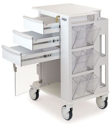 Market Lab - Insight Phlebotomy Cart Aluminum and Polyethylene - 21491