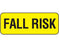 Shamrock Scientific Shamrock Pre-Printed Label Advisory Label FALL RISK Yellow 5/16 X 13/16 Inch - WAL-10