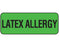 Shamrock Scientific Shamrock Pre-Printed Label Anesthesia Label LATEX ALLERGY Green 5/16 X 13/16 Inch - WAL-12