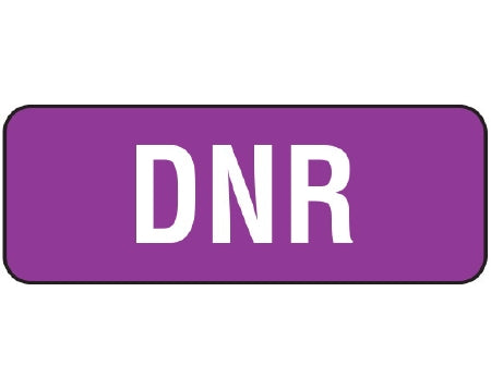 Shamrock Scientific Shamrock Pre-Printed Label Advisory Label DNR White 5/16 X 13/16 Inch - WAL-13