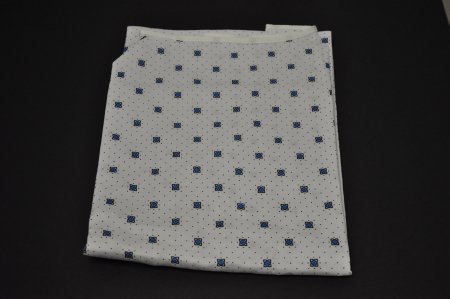 Lew Jan Textile Patient Exam Gown One Size Fits Most Adult Blue / White Print - V61-0100PT