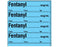 Shamrock Scientific Shamrock Pre-Printed Label Anesthesia Label FENTANYL _____ mcg / mL / Date _____ Time _____ Int. _____ Blue 1/2 X 500 Inch - SA-2413-DTI-PK