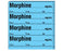 Shamrock Scientific Shamrock Pre-Printed Label Anesthesia Label MORPHINE _____ mg / mL / Date _____ Time _____ Int. _____ Blue 1/2 X 2 Inch - SA-243-DTI-PK