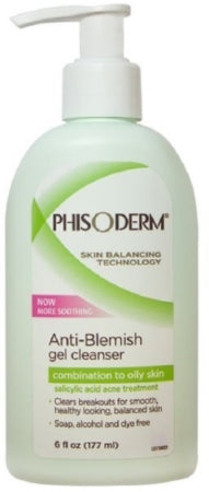 Mentholatum Company PhisodermAnti-Blemish Facial Cleanser Gel 6 oz. Pump Bottle Scented - 31074205240